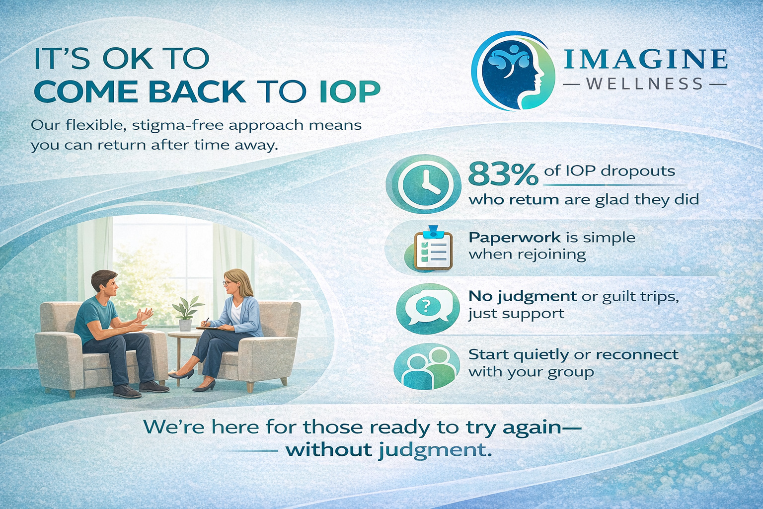 How We Make It Easier to Come Back to an Intensive Outpatient Program 1 Coming Back to IOP Is Easier Than You Think