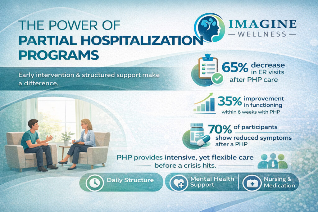How a Partial Hospitalization Program Intervenes Before Things Get Worse 1 What to Expect in Our PHP at Imagine Wellness Centers